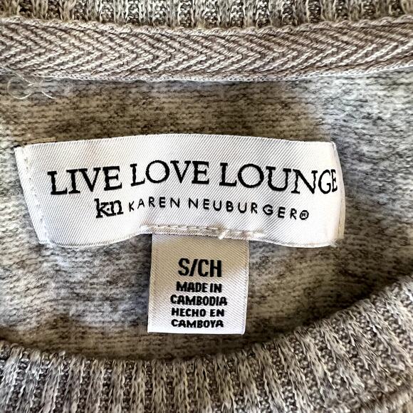 Live Love Lounge Karen Neuburger Sweater Women Small Winter Fall Neutral Minimal - Picture 3 of 8